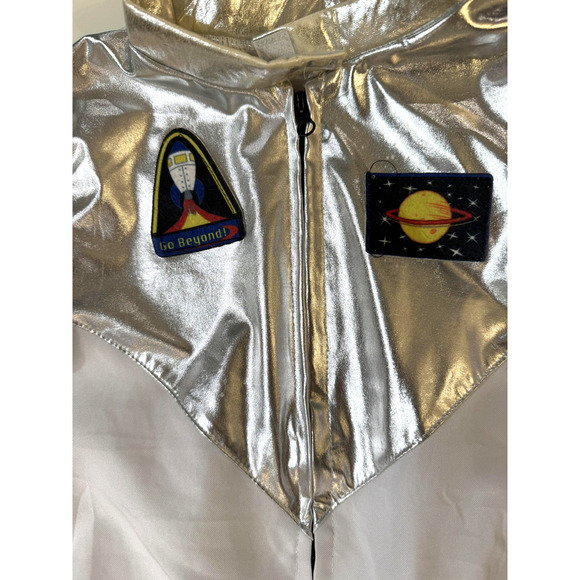 Astro Adventure Spacesuit Costume Youth 10 Astronaut Halloween Kids Outfit - Picture 4 of 10